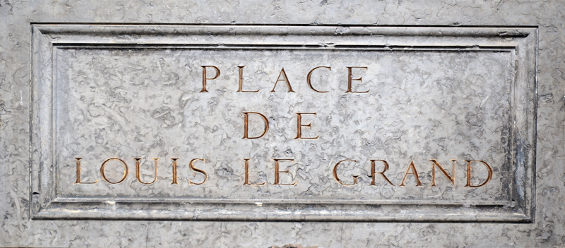 Plaque Place Louis le Grand.
